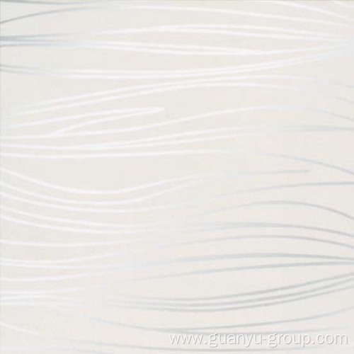 Line Decoration Matt Finished White Porcelain Tile